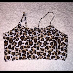 Zaful cheetah print bikini top